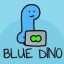 Blue Dino Icon
