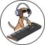 Piano Beagle Icon