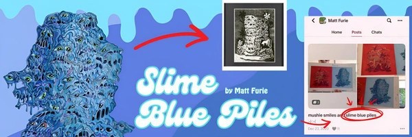 Slime Blue Piles By Matt Furie Token Header