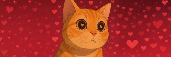heart eyed cat Token Header