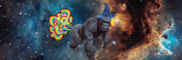 Farting Gorilla Wizard Token Header