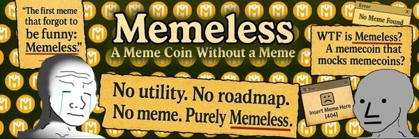 MEMELESS COIN Token Header