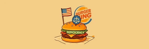 DEMOCRATICALLY BURGER KING Token Header