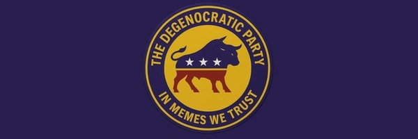 The Degenocratic Party Token Header
