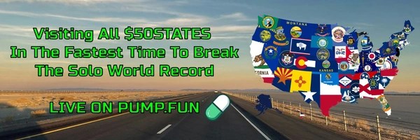 Traveling To All 50 States LIVE Token Header