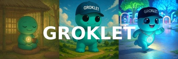 Grok Mascot Token Header