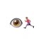 👁️🏃🏽‍♂️ Icon