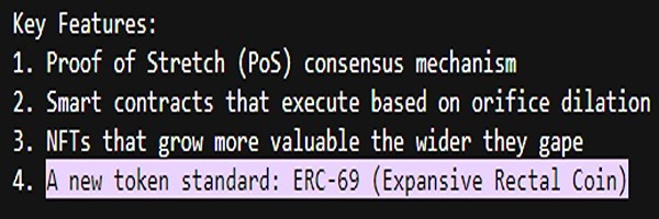 Expansive Rectal Coin Token Header