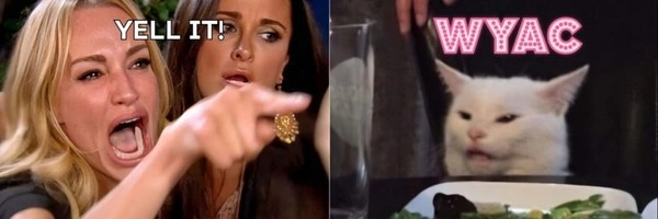 WOMAN YELLING AT CAT Token Header