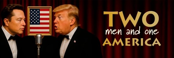 Two men and one America Token Header