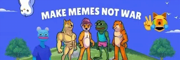 MAKE MEMES NOT WARS Token Header