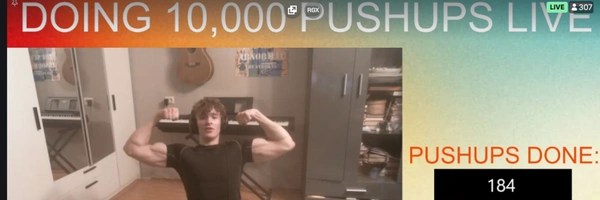 10000 PUSHUPS LIVE Token Header