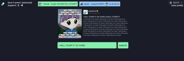 I WILL PUMP IT SO HARD Token Header